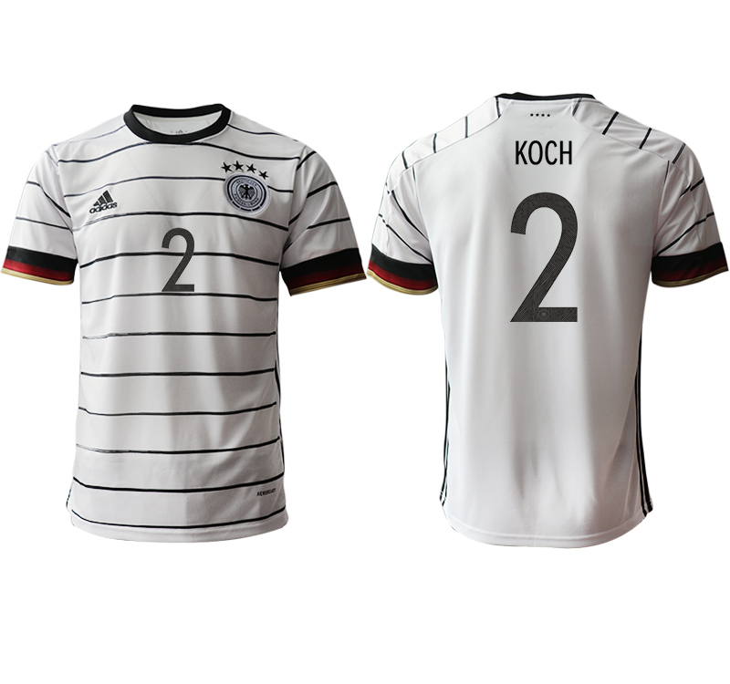 Men 2021 European Cup Germany home aaa version white #2 Soccer Jersey->portugal jersey->Soccer Country Jersey
